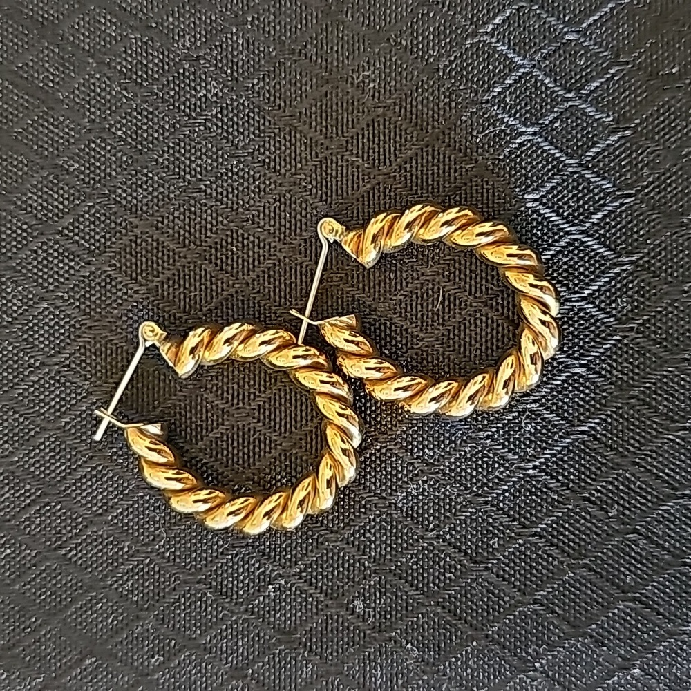 Laura Lombardi Cara Twisted Gold Hoops